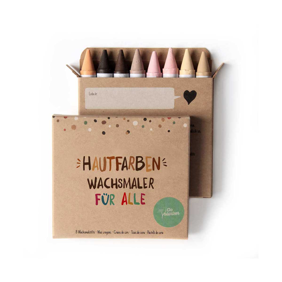 Wachsmalstifte Hautfarben 8 Stück