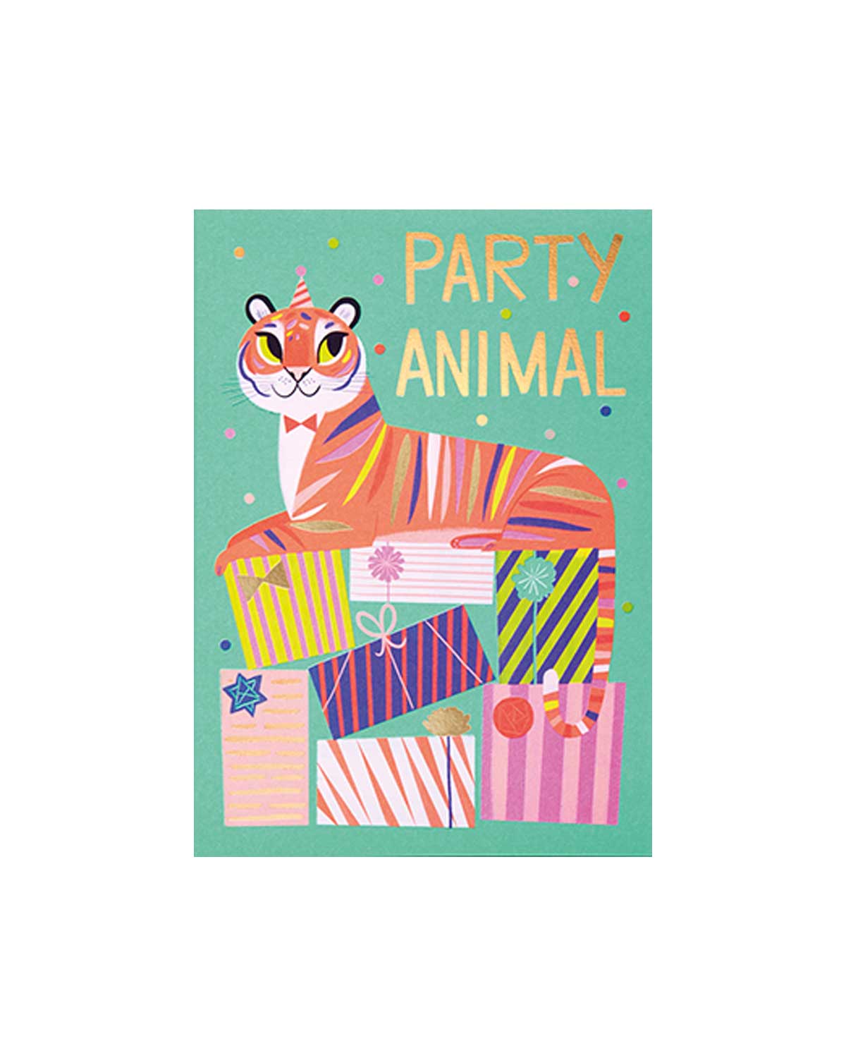Tiger Party Animal Allison Black Grusskarte 10,9x15,5 cm