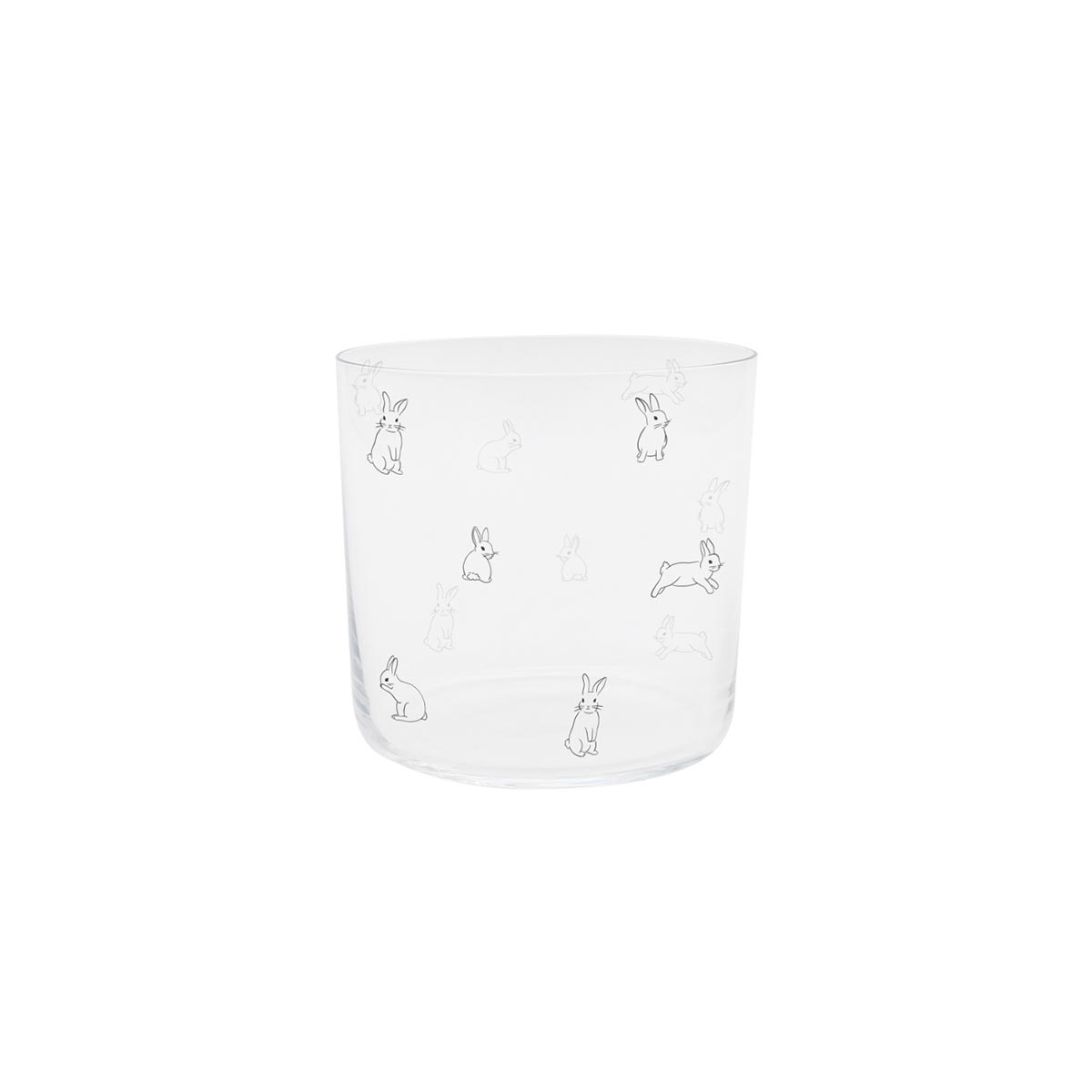 Trinkglas Kaninchen Osterdeko schwarz 350 ml