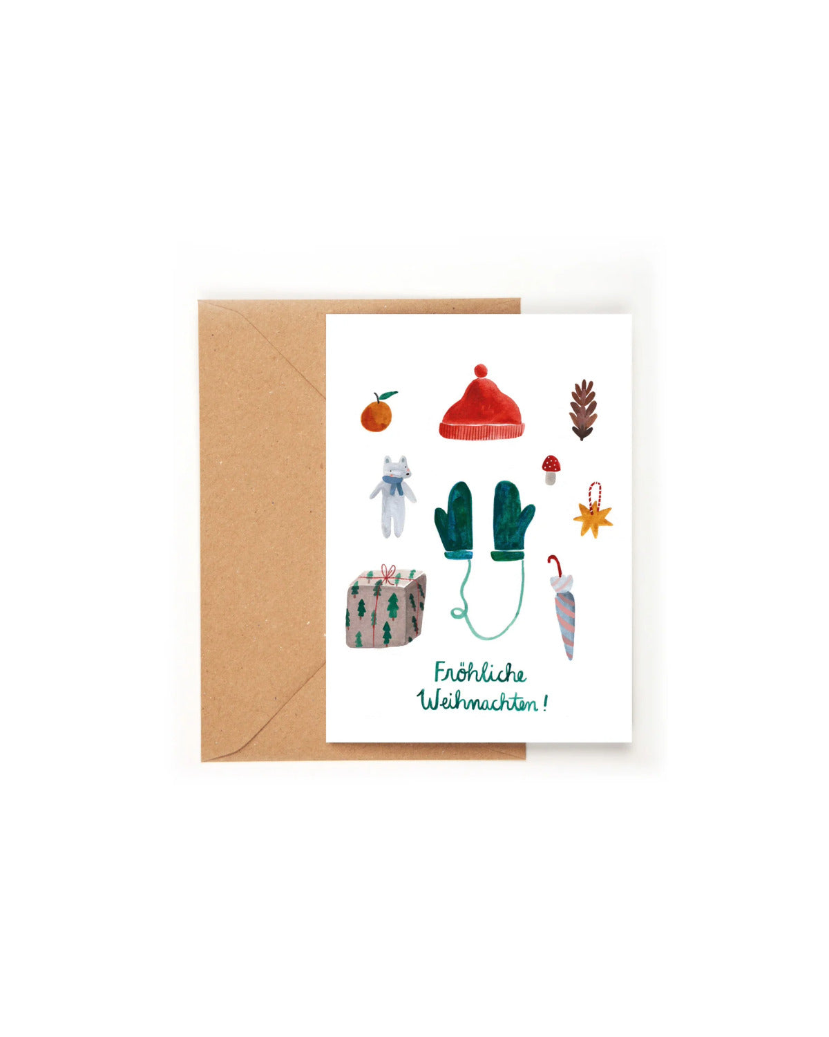 Fröhliche Weihnachten Grusskarte DIN A6