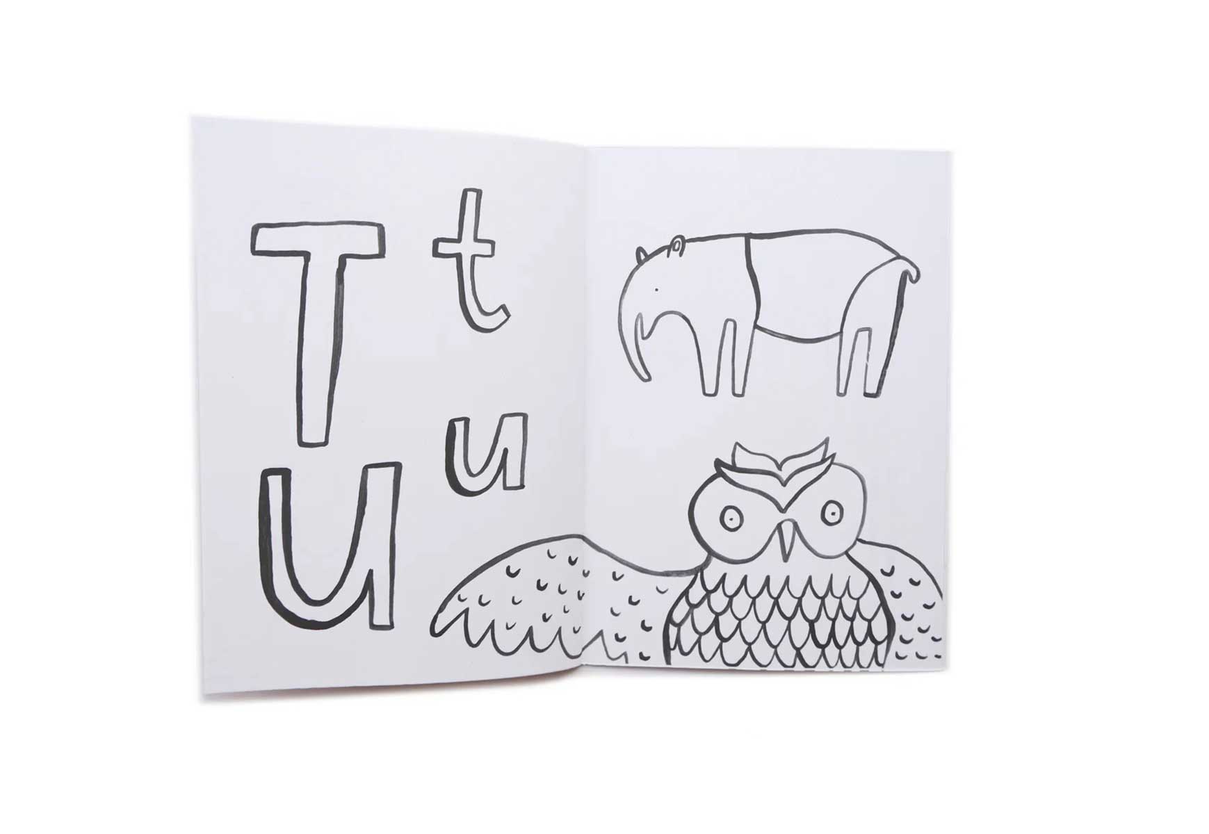 Wildes ABC Malbuch Einschulung 24 Seiten DIN A5