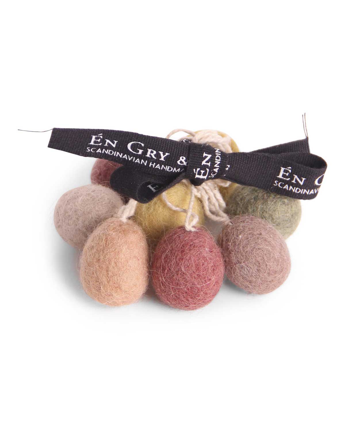 Mini Ostereier Filzanhänger Osterdeko 2,5 cm 8er Set