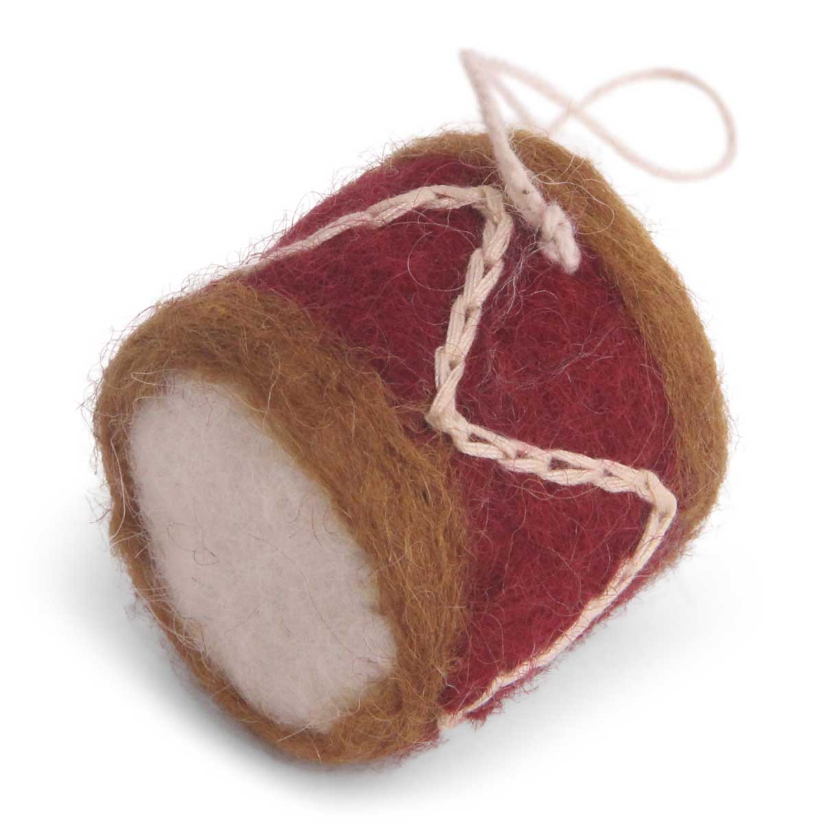 Trommel Filzanhänger Weihnachtsdeko 4 cm