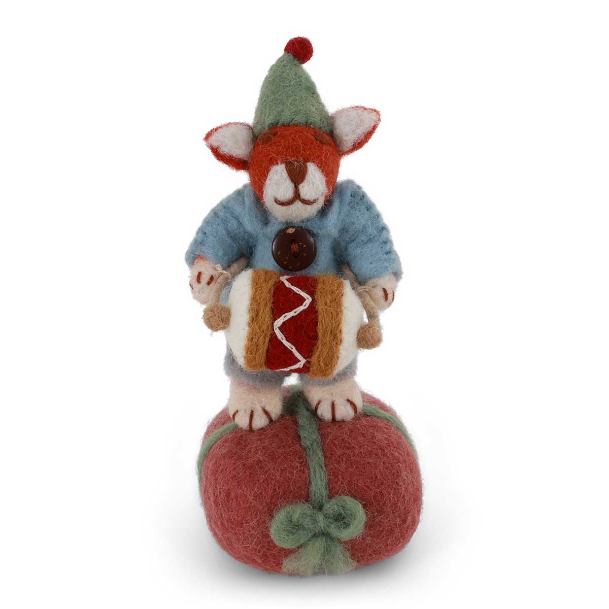 Fuchs mit Trommel Geburtstag Tischdeko Filz