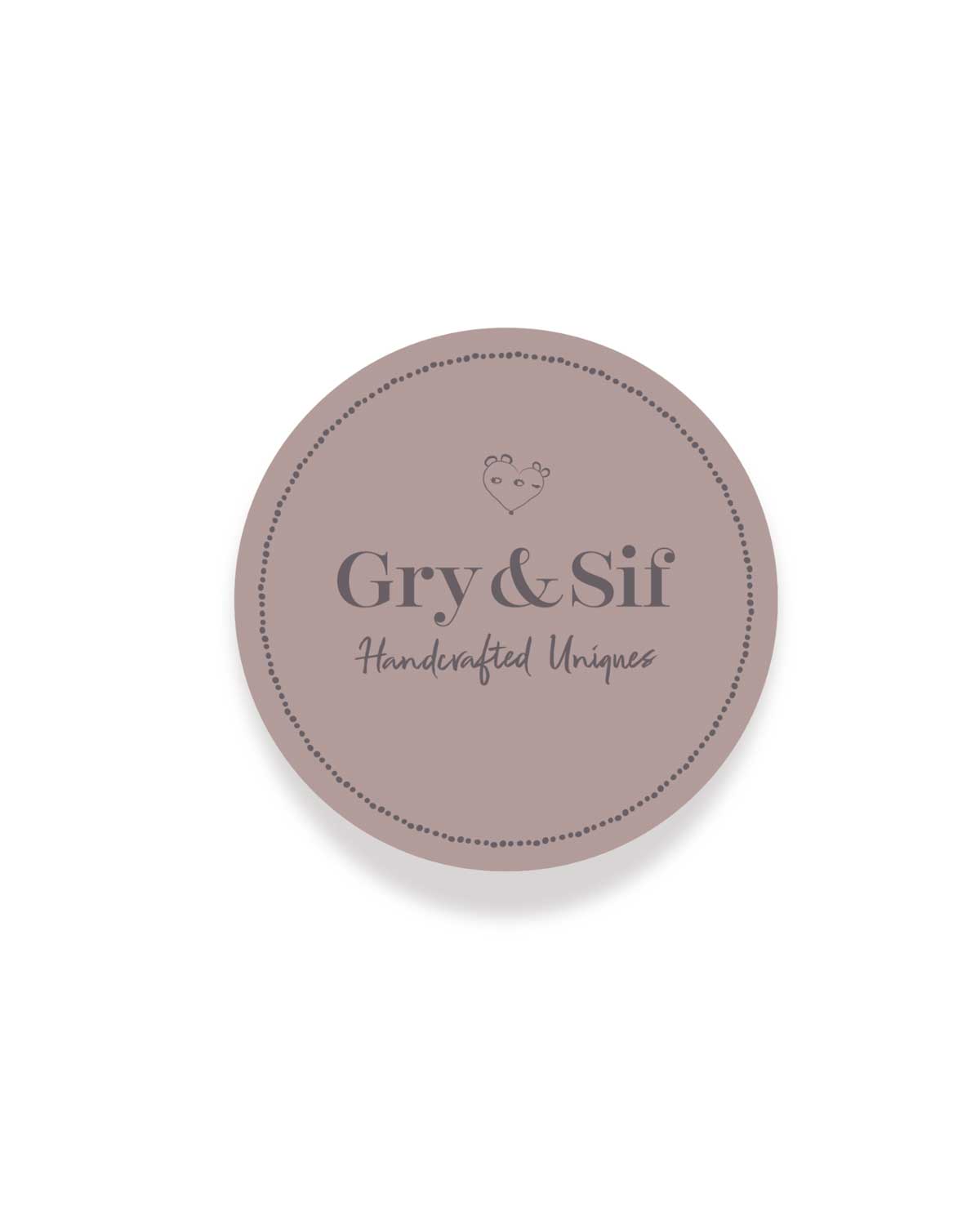 Sticker für Geschenkpapier Filzblumen 4,5 cm