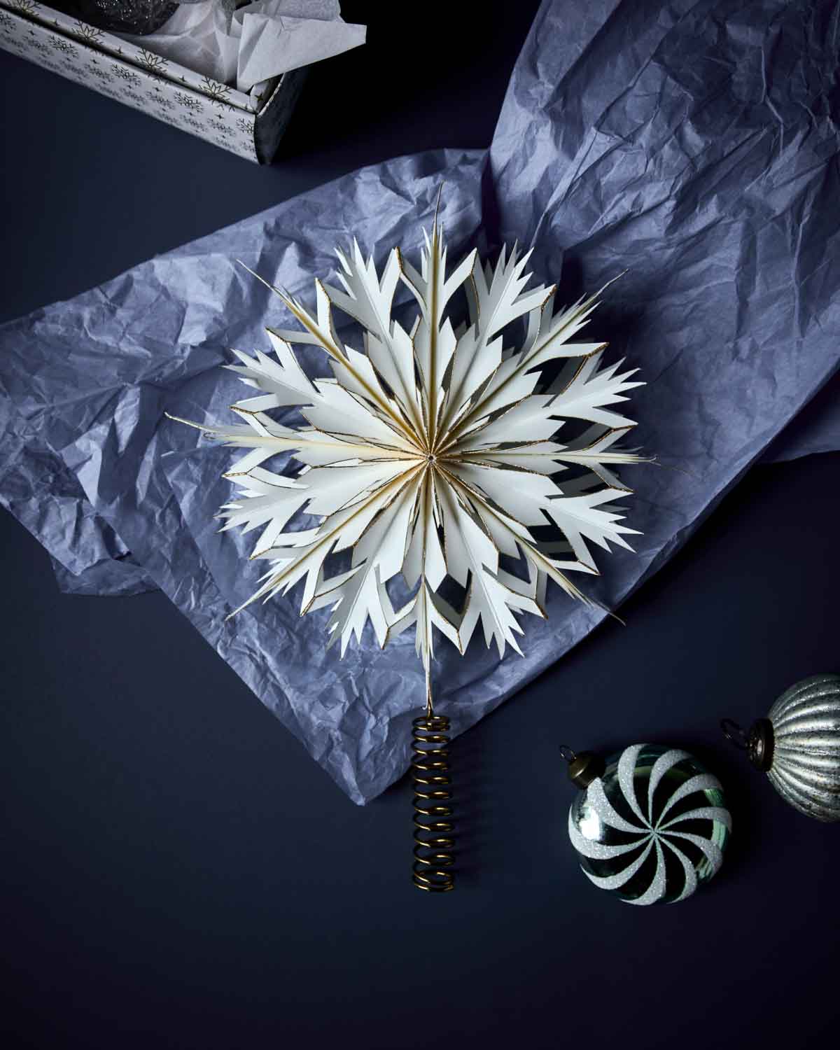 Weihnachtsbaumstern Alsta Gold 25 cm