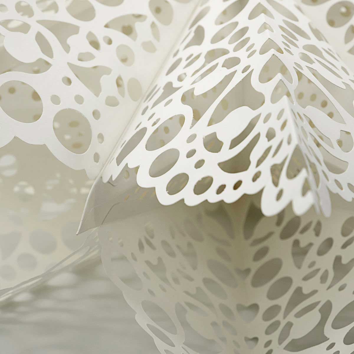 Weihnachtsstern Clip Papier Weihnachtsdeko Weiss