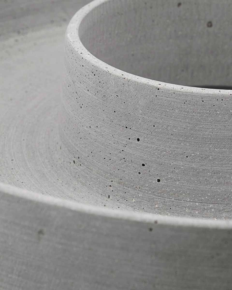 Dekoschale The Ring Beton Optik Grau 35 cm