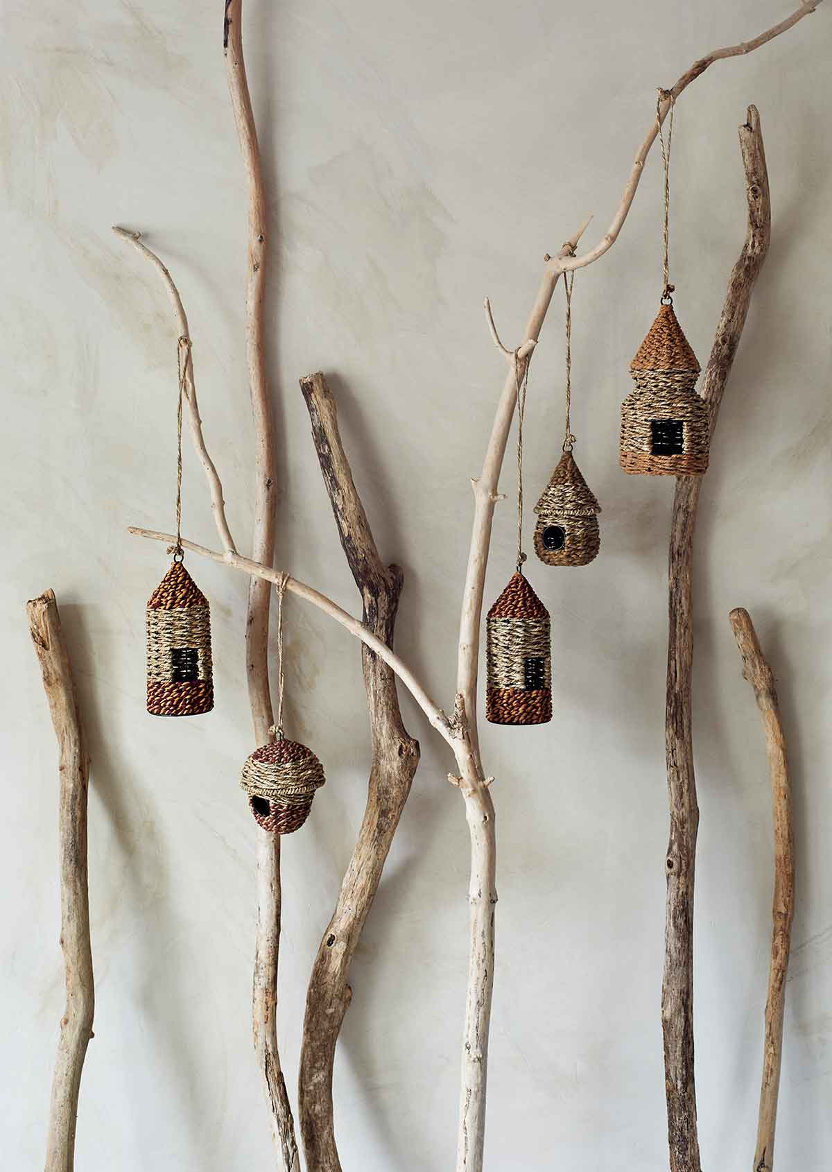 Hängendes Vogelhaus Seegrass