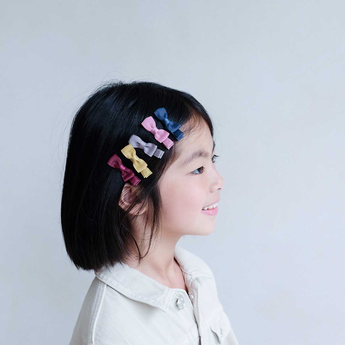 Martha Schleifen Mini Haarklammern 5 Stück 4,5 cm