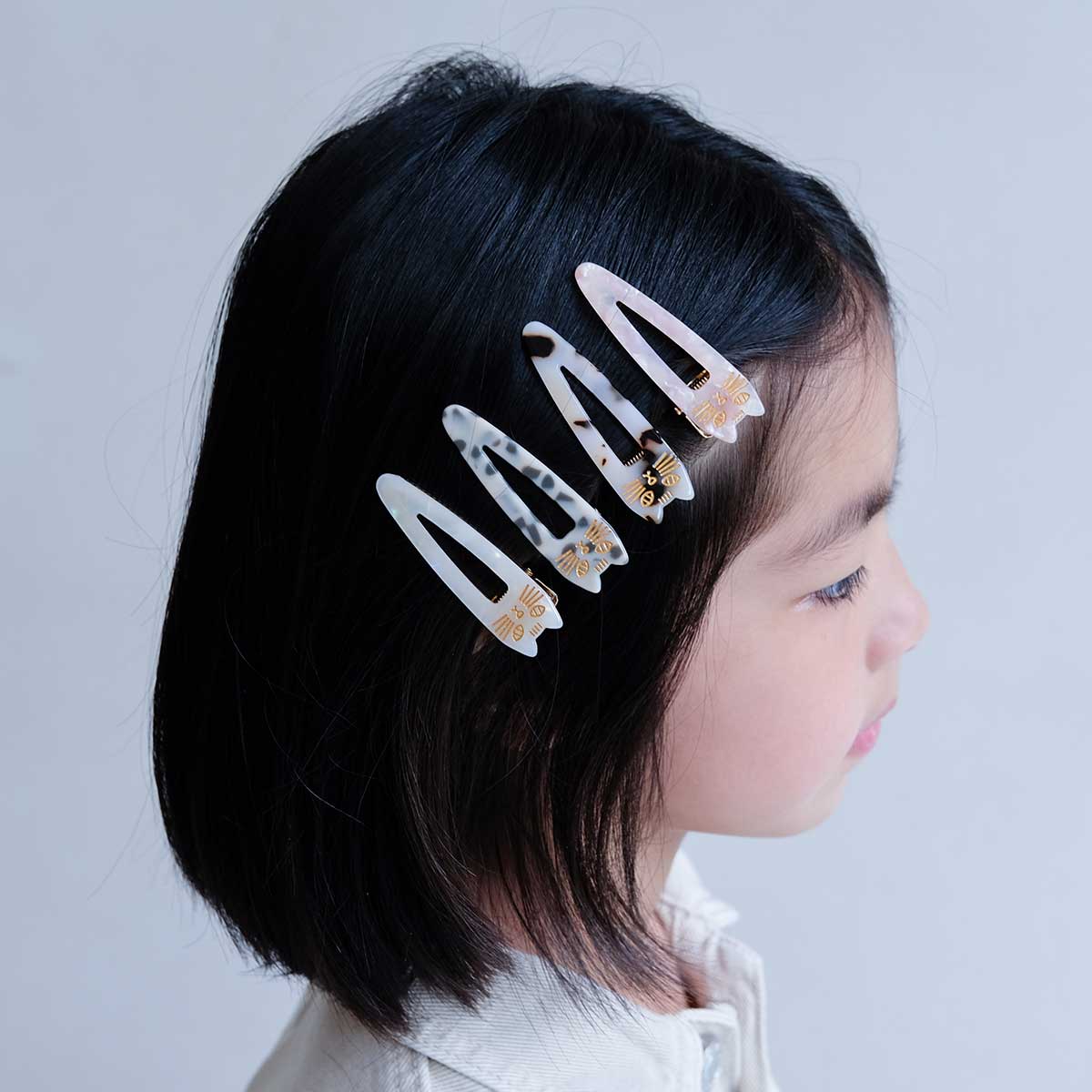 Katzen Acetate Katzen Haarklammern 4 Stück 6 cm