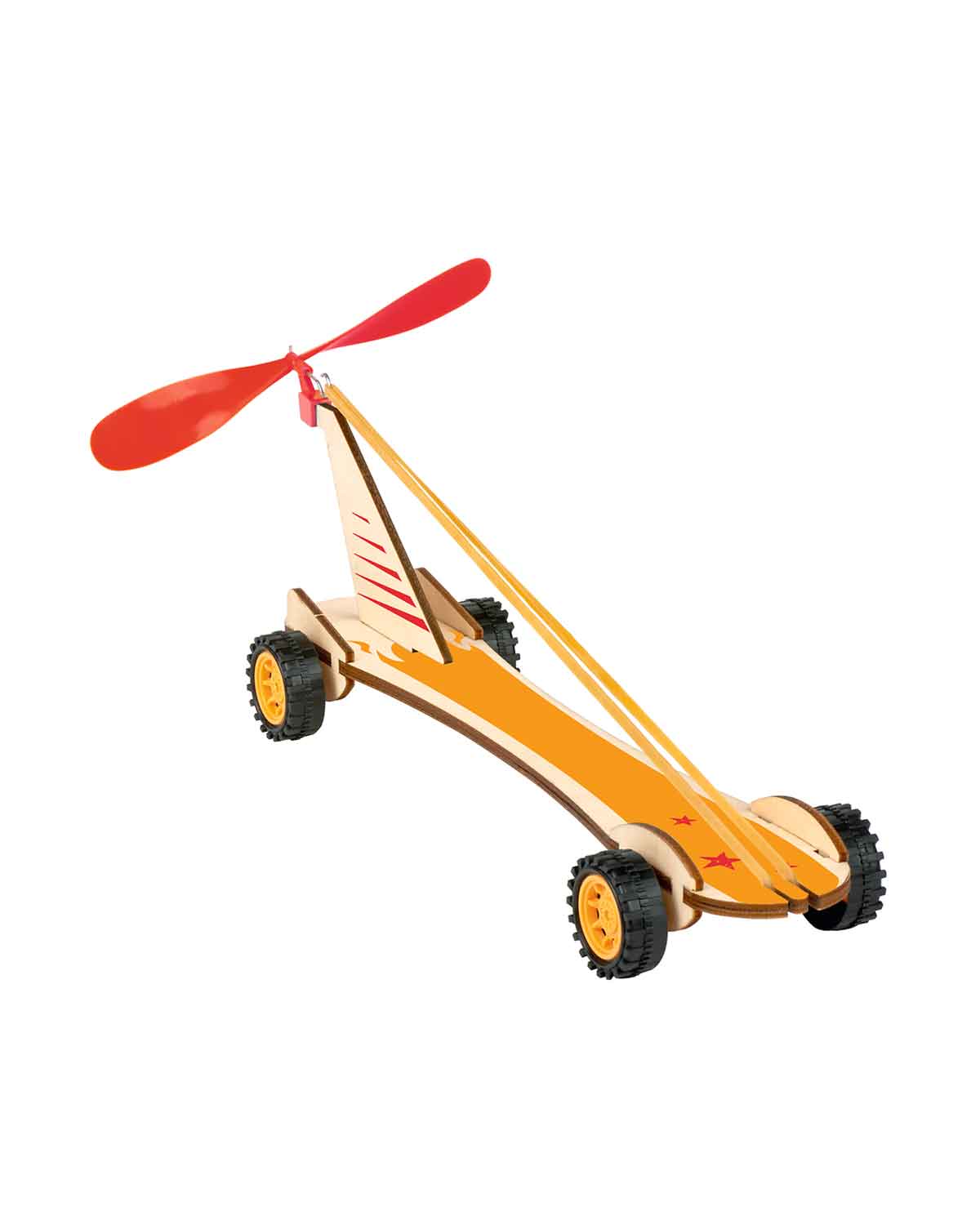PhänoMINT Bausatz Rennwagen Gummimotor