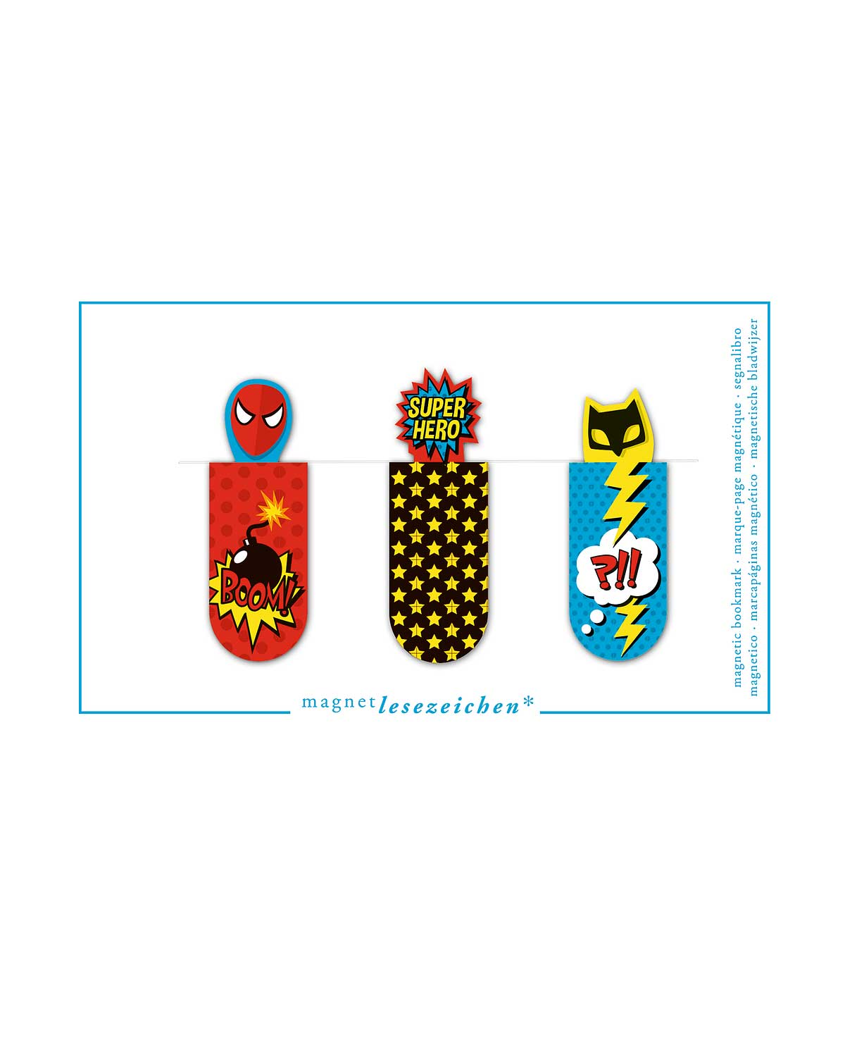 Magnetlesezeichen für Kinder 3er Set
