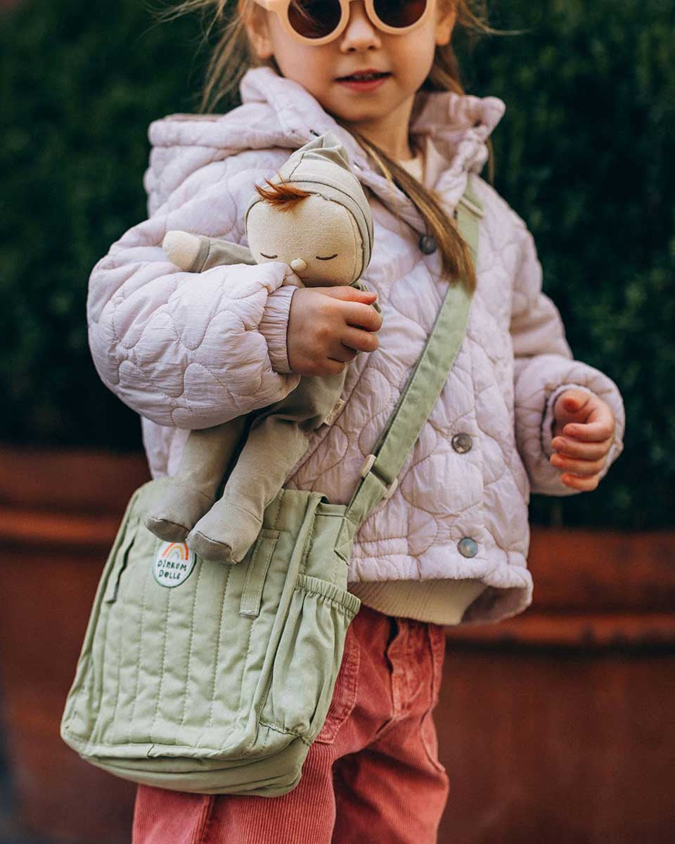 Puppen Wickeltasche mit Wickelunterlage Carrie 21x20 cm