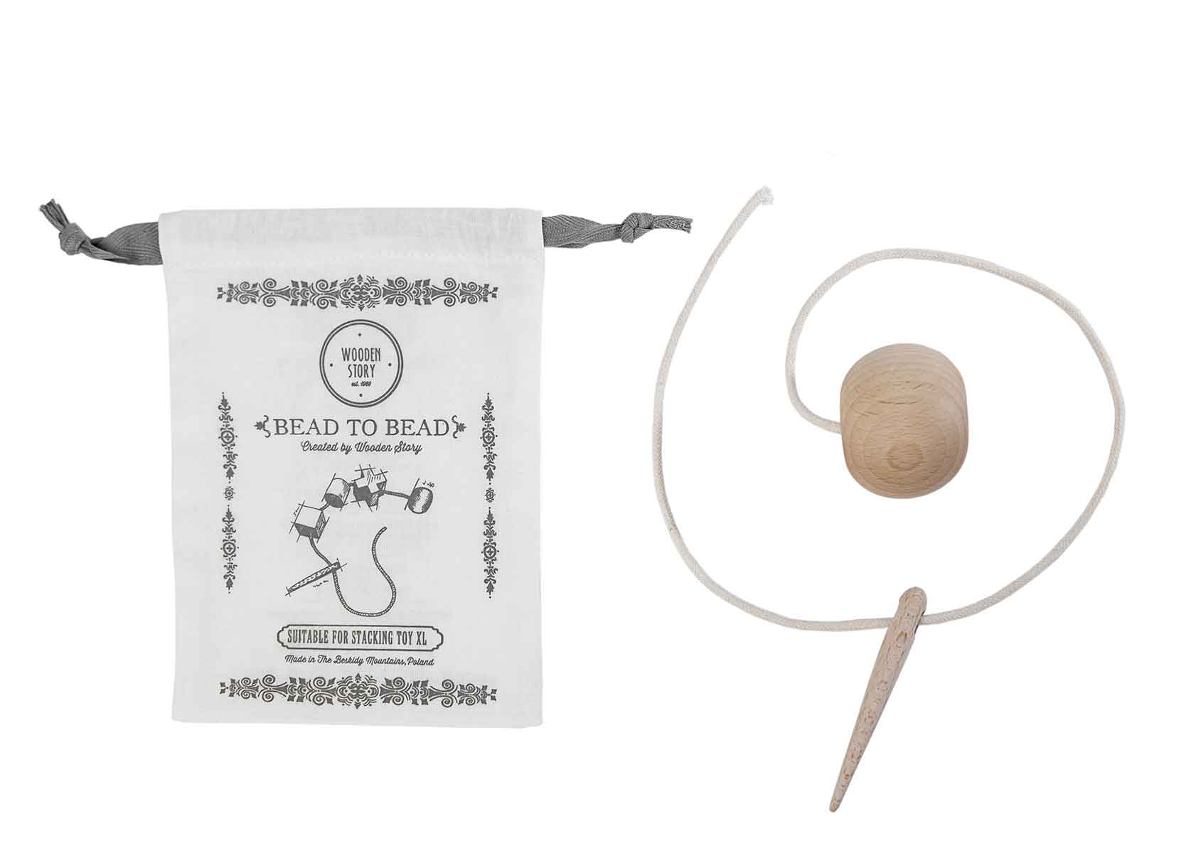 XL Holznadel Montessori Spielzeug 9 cm