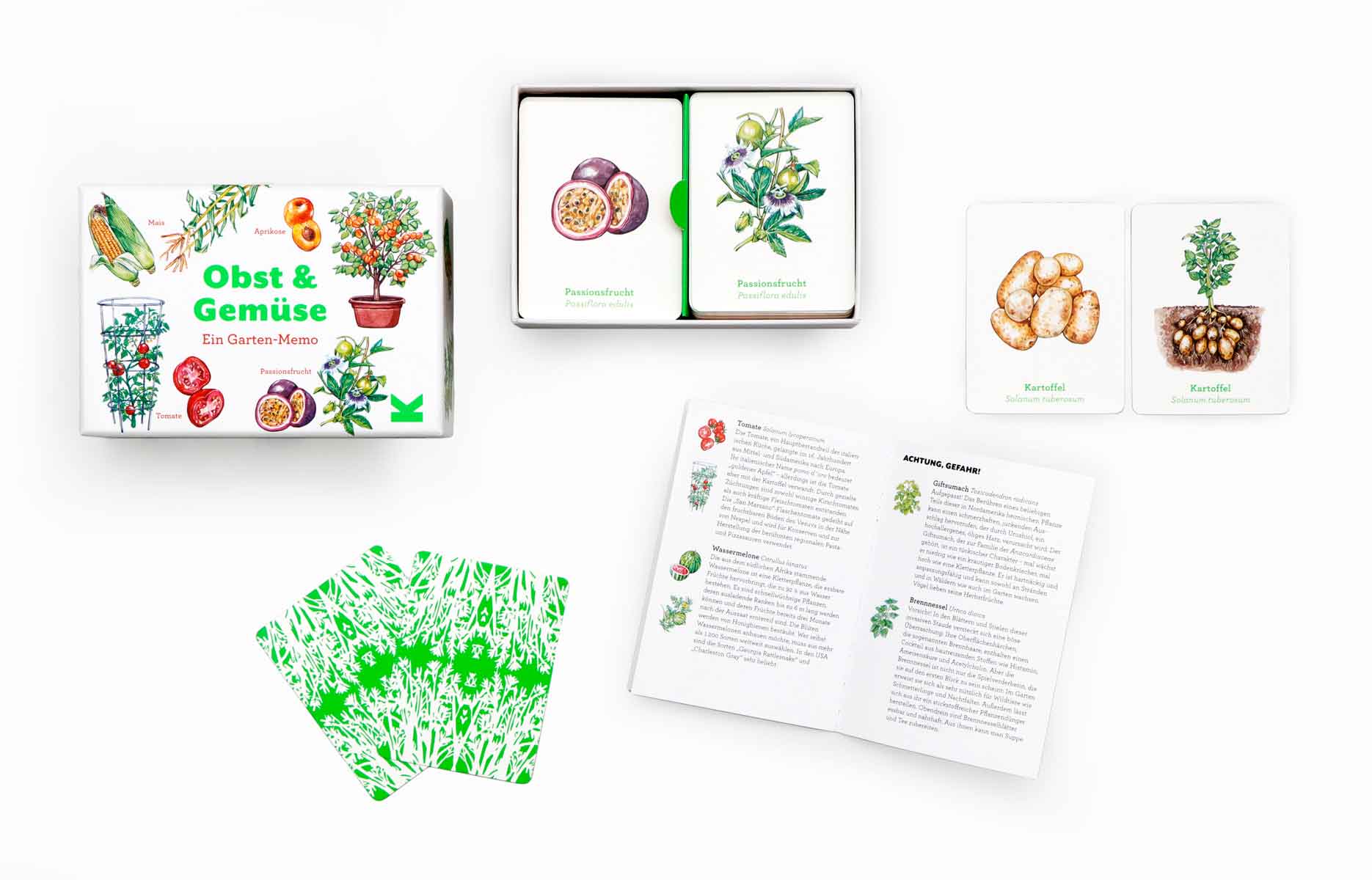 Kindertags-Set – Garten-Memo & Erdbeer-Minigarten Anzuchtset