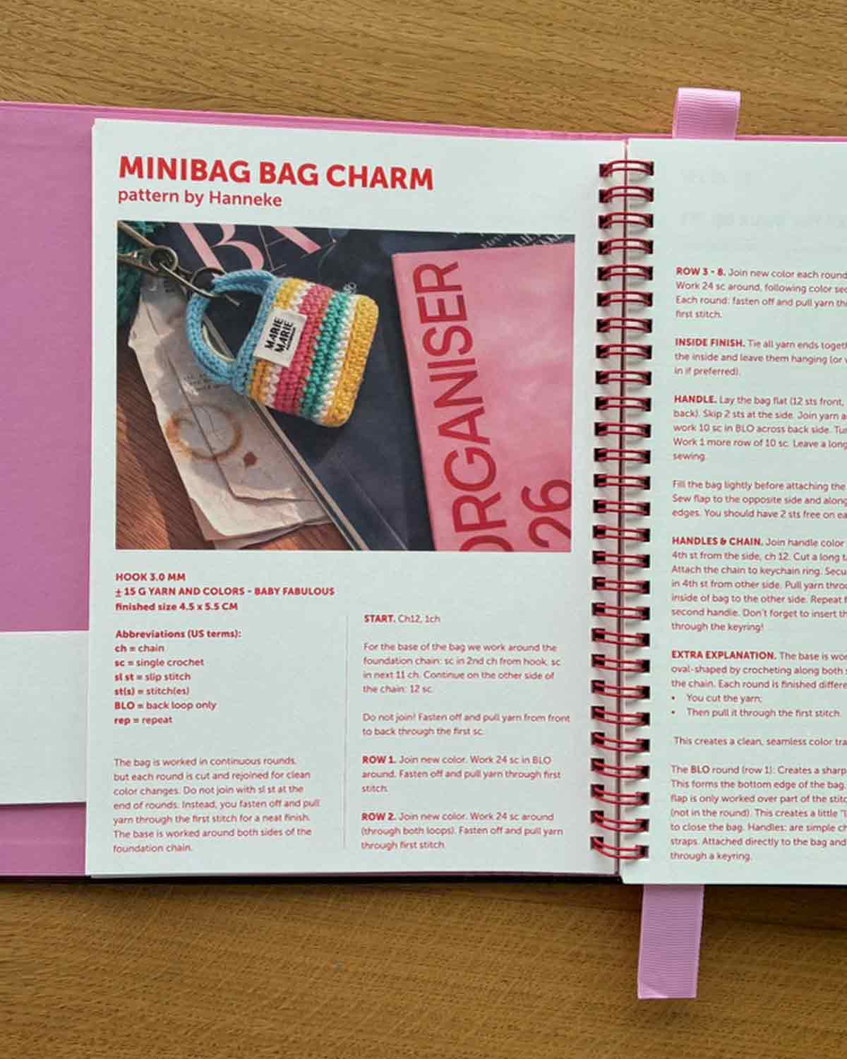 A-Journal x Marie Marie Tagebuch Spiral-Organizer 2027 Streifen