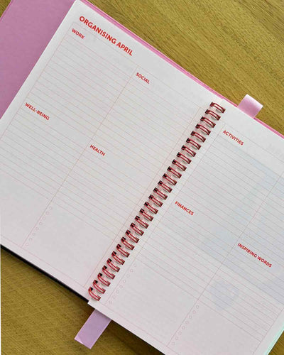A-Journal x Marie Marie Tagebuch Spiral-Organizer 2027 Streifen