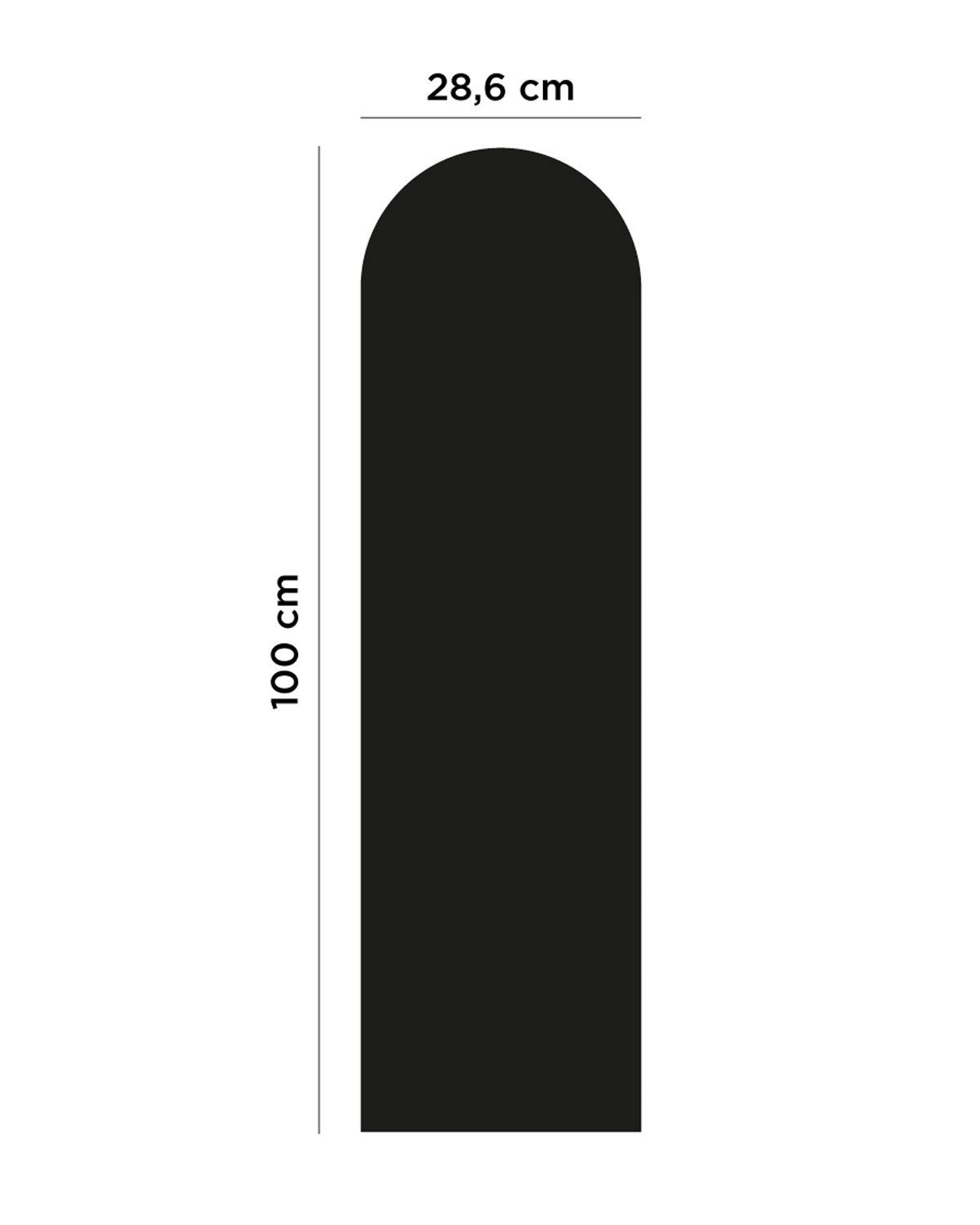 Abgerundete Magnettapete 100 x 28 cm