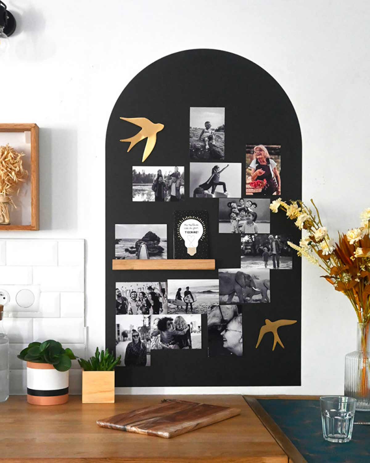 Magnettafel Bogen 100 x 58 cm