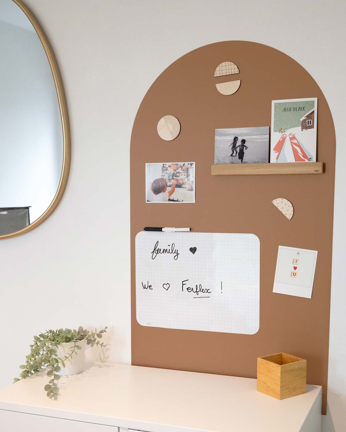 Magnettafel Bogen 100 x 58 cm