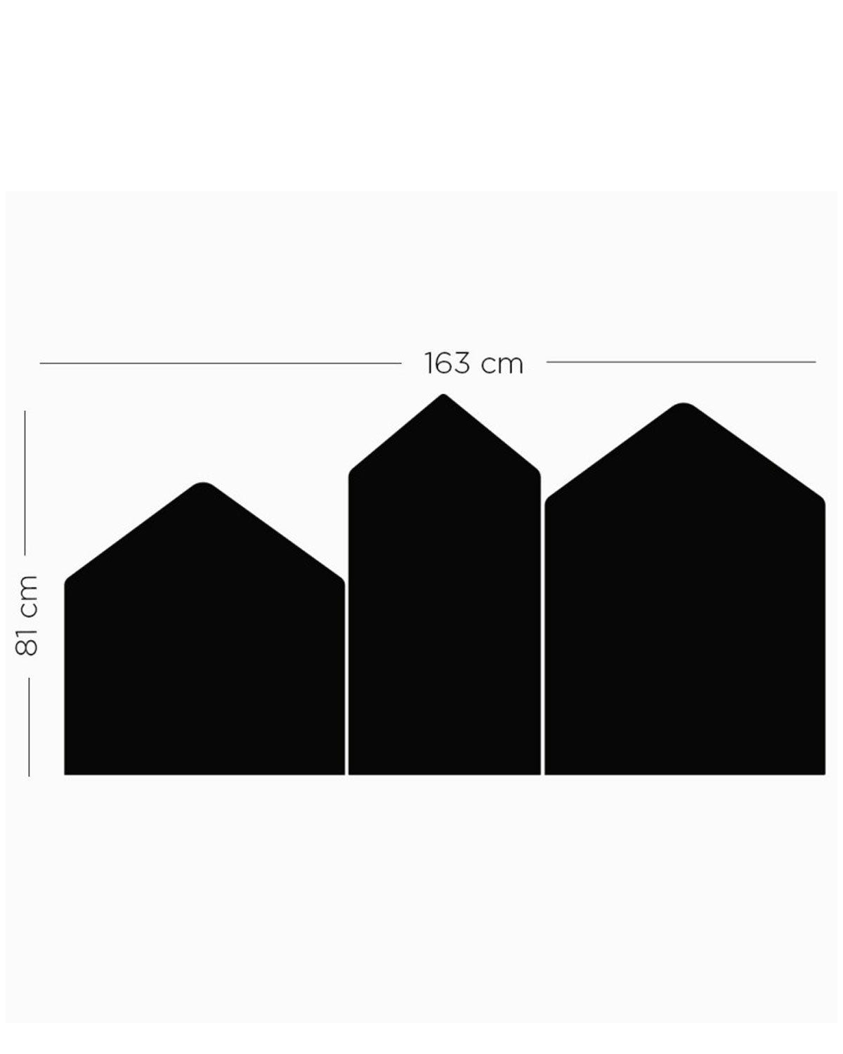 Magnettafel Set Meine Stadt 163 x 81 cm