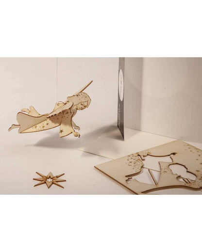 Weihnachten 3D Deko Holzkarte mit Baumschmuck