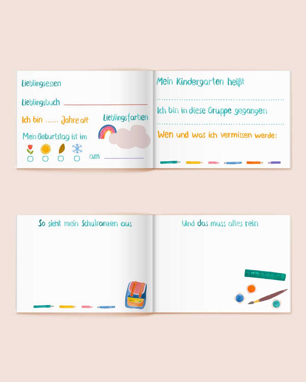 Mein erstes Schuljahr Erinnerungsbuch DIN A5