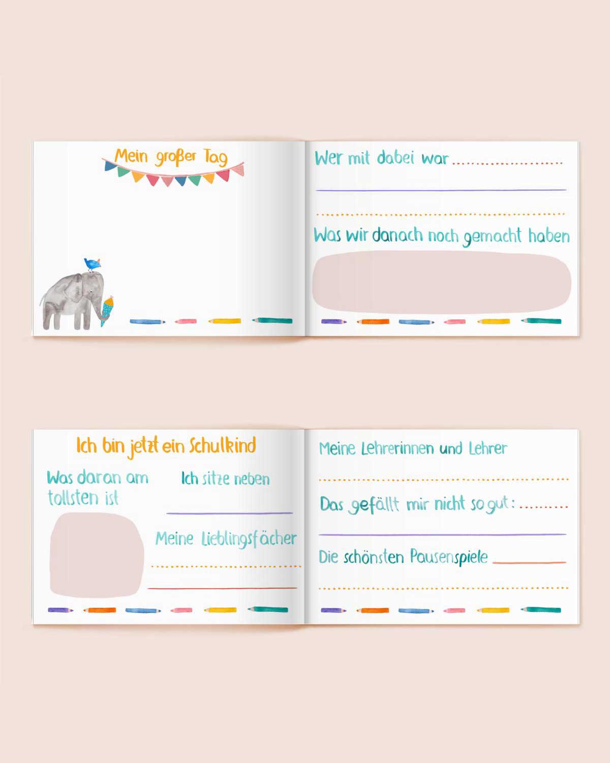 Mein erstes Schuljahr Erinnerungsbuch DIN A5