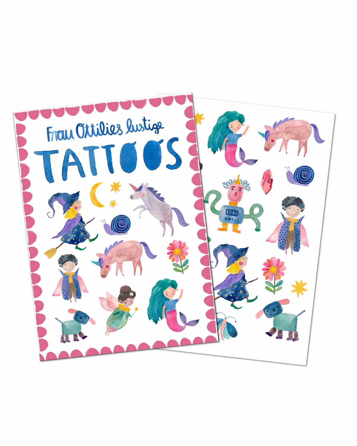 Kindertattoos Fantastische Wesen DIN A5