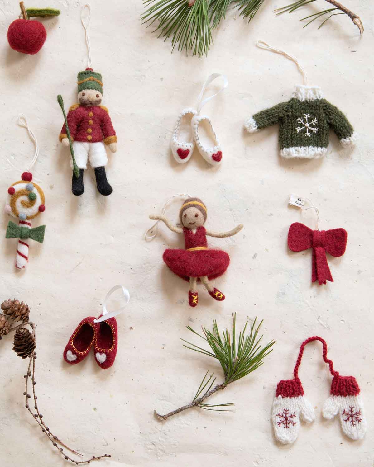 Nussknacker Filz Weihnachtsdeko 15 cm