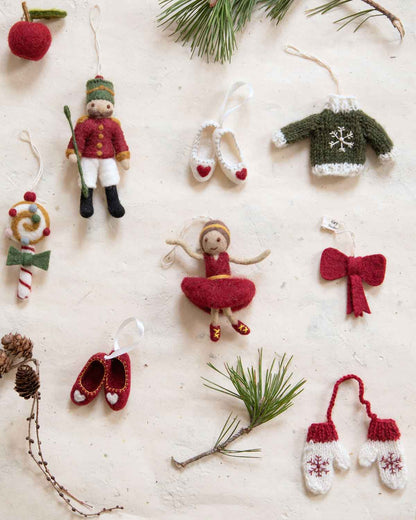 Nussknacker Filz Weihnachtsdeko 15 cm