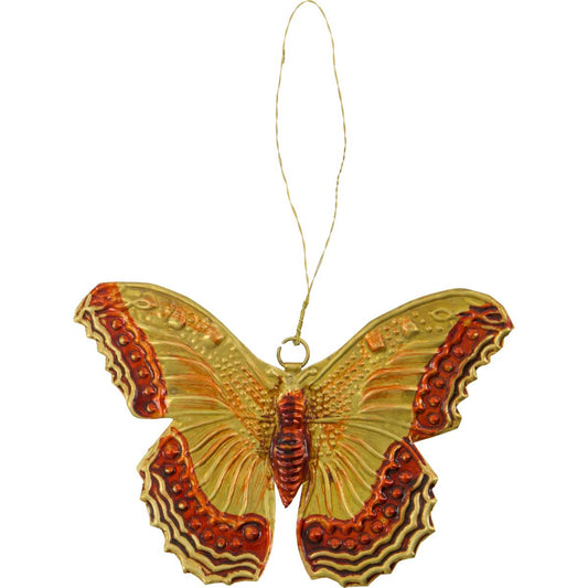 Schmetterling Anhänger Eisen Frühlingsdeko Gold 12,5 cm