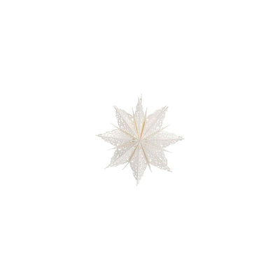 Weihnachtsstern Clip Papier Weihnachtsdeko Weiss