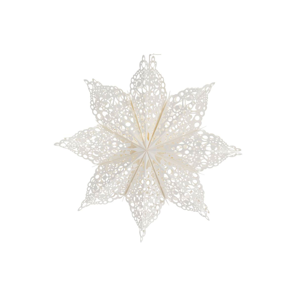 Papierstern Clip Weihnachtsdeko Weiss