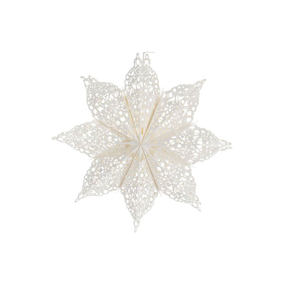 Weihnachtsstern Clip Papier Weihnachtsdeko Weiss
