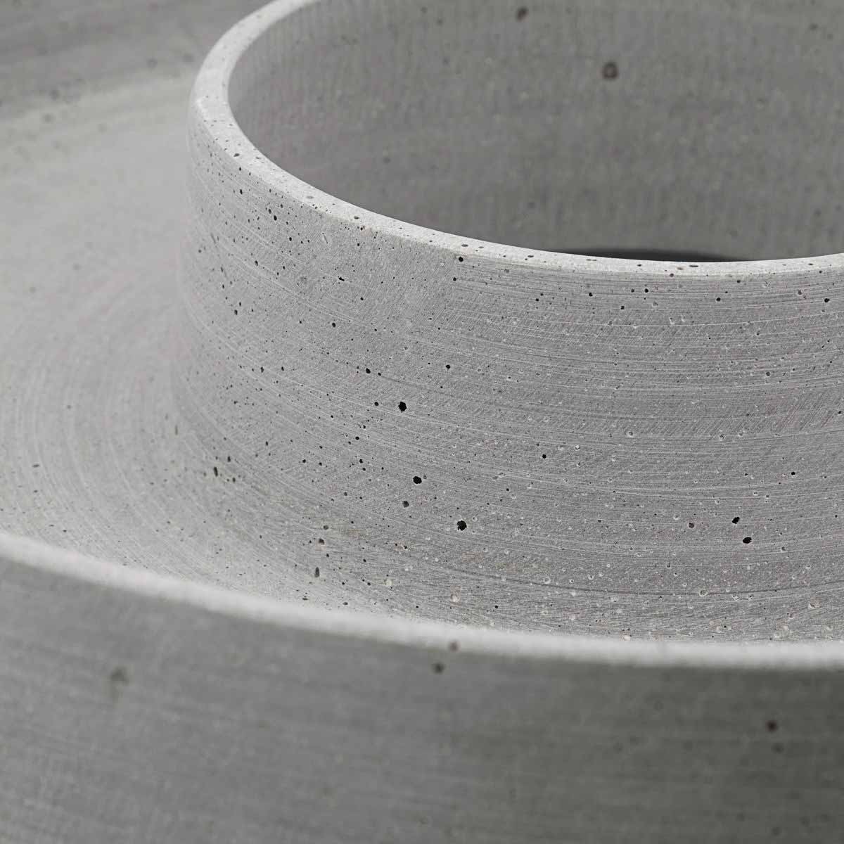 Dekoschale The Ring Beton Optik Grau 35 cm
