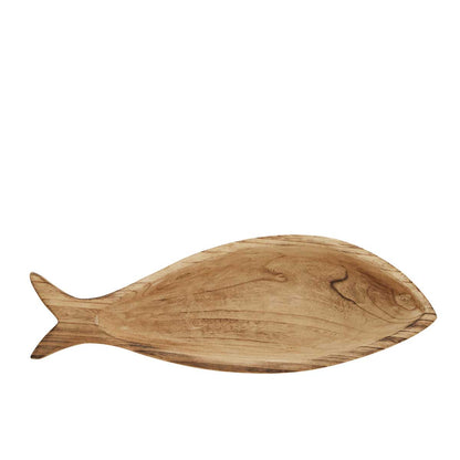 Fisch Holzschale Tischdeko 54 cm