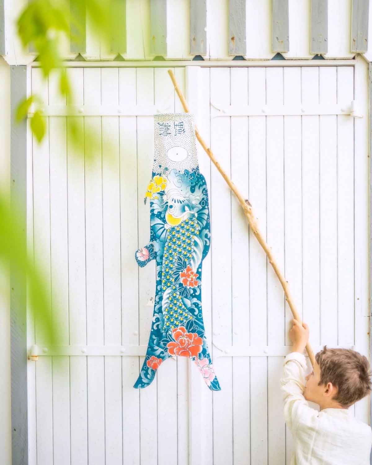 Koinobori Tattoo Sakura Windsack