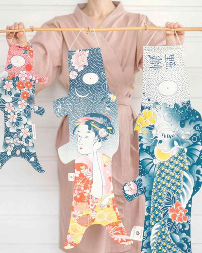 Koinobori Tattoo Sakura Windsack