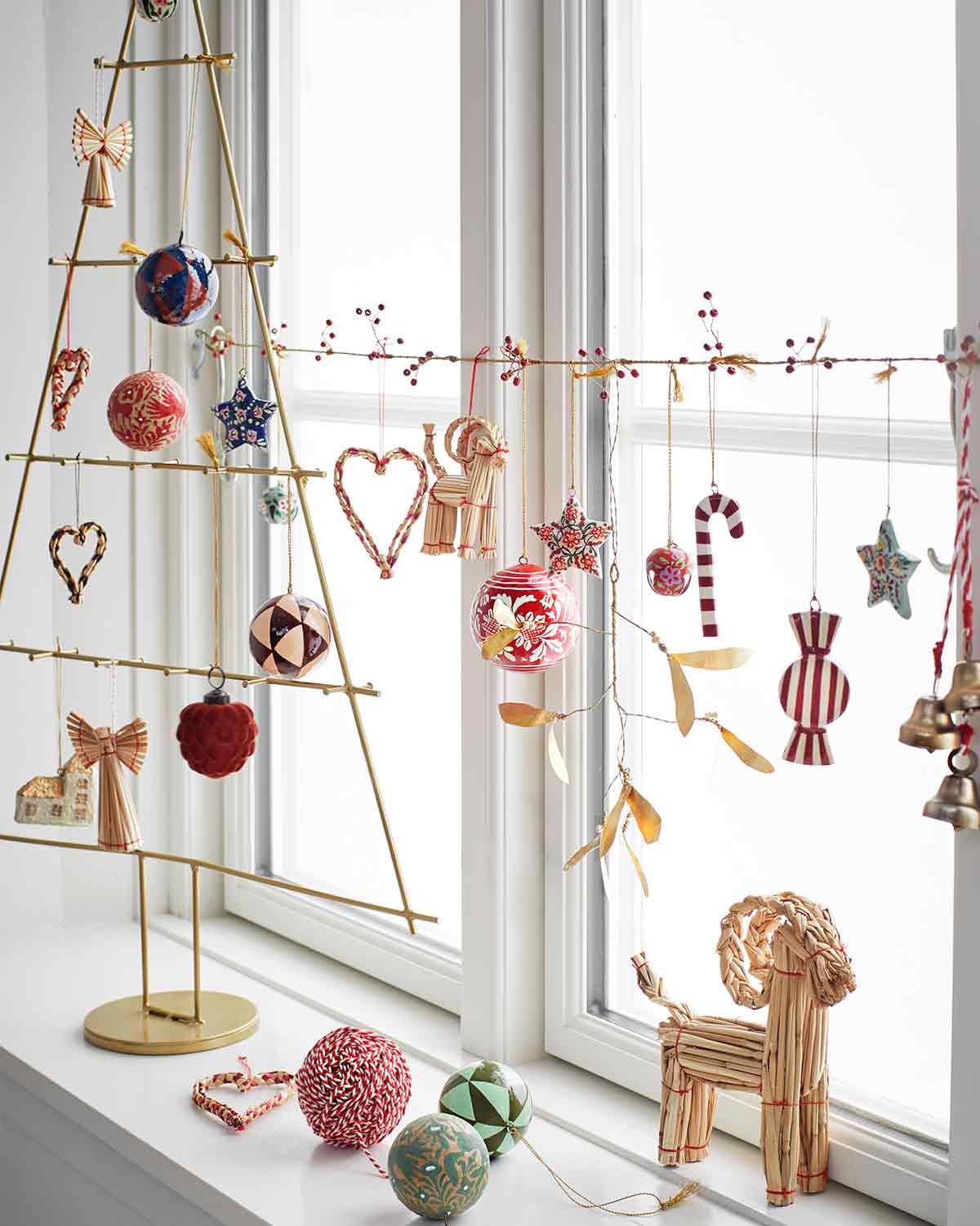 Bonbons Pappmaché Anhänger 2er Set 9 cm