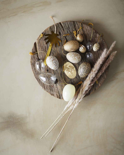 Glasei zum Aufhängen Osterdeko Klar