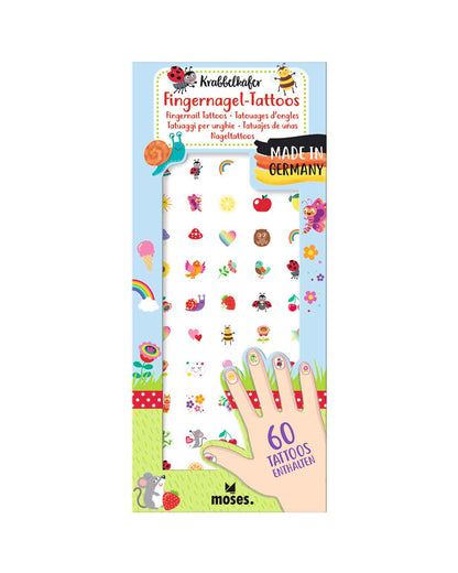 Krabbelkäfer Fingernagel-Tattoos 60 Stück