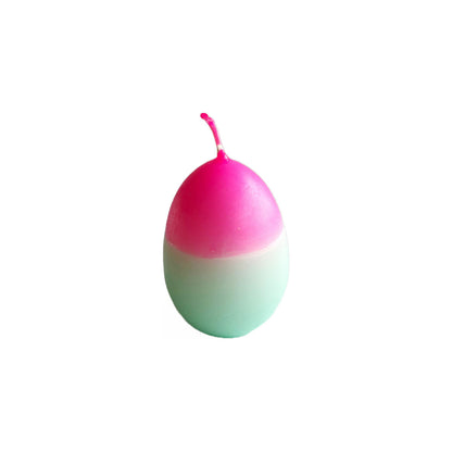 Eierkerze Dip Eye Handgefärbt Osterdeko Neonlook